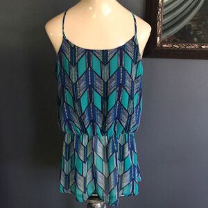 Teenplo geo print strappy tank, small